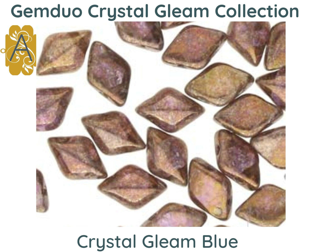 Gemduo Beads by Matubo, Crystal Gleam Collection, 10g - The Argus Collection