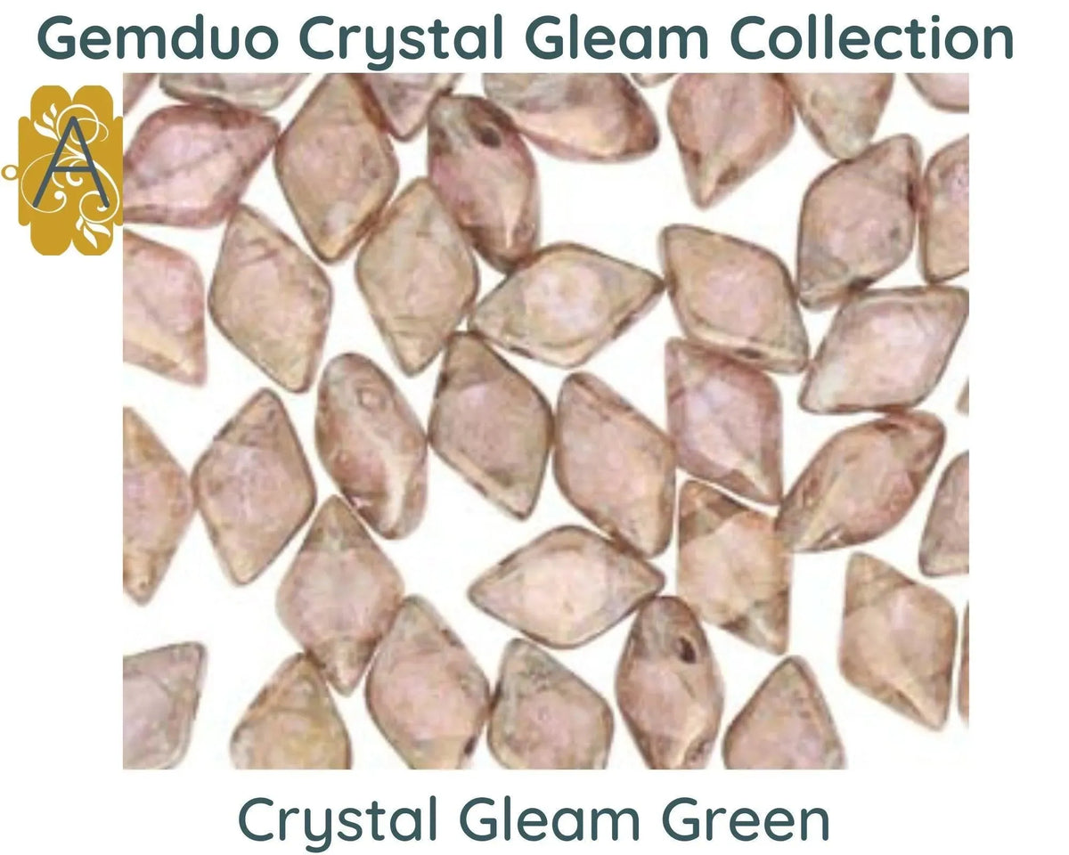 Gemduo Beads by Matubo, Crystal Gleam Collection, 10g - The Argus Collection