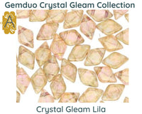 Gemduo Beads by Matubo, Crystal Gleam Collection, 10g - The Argus Collection