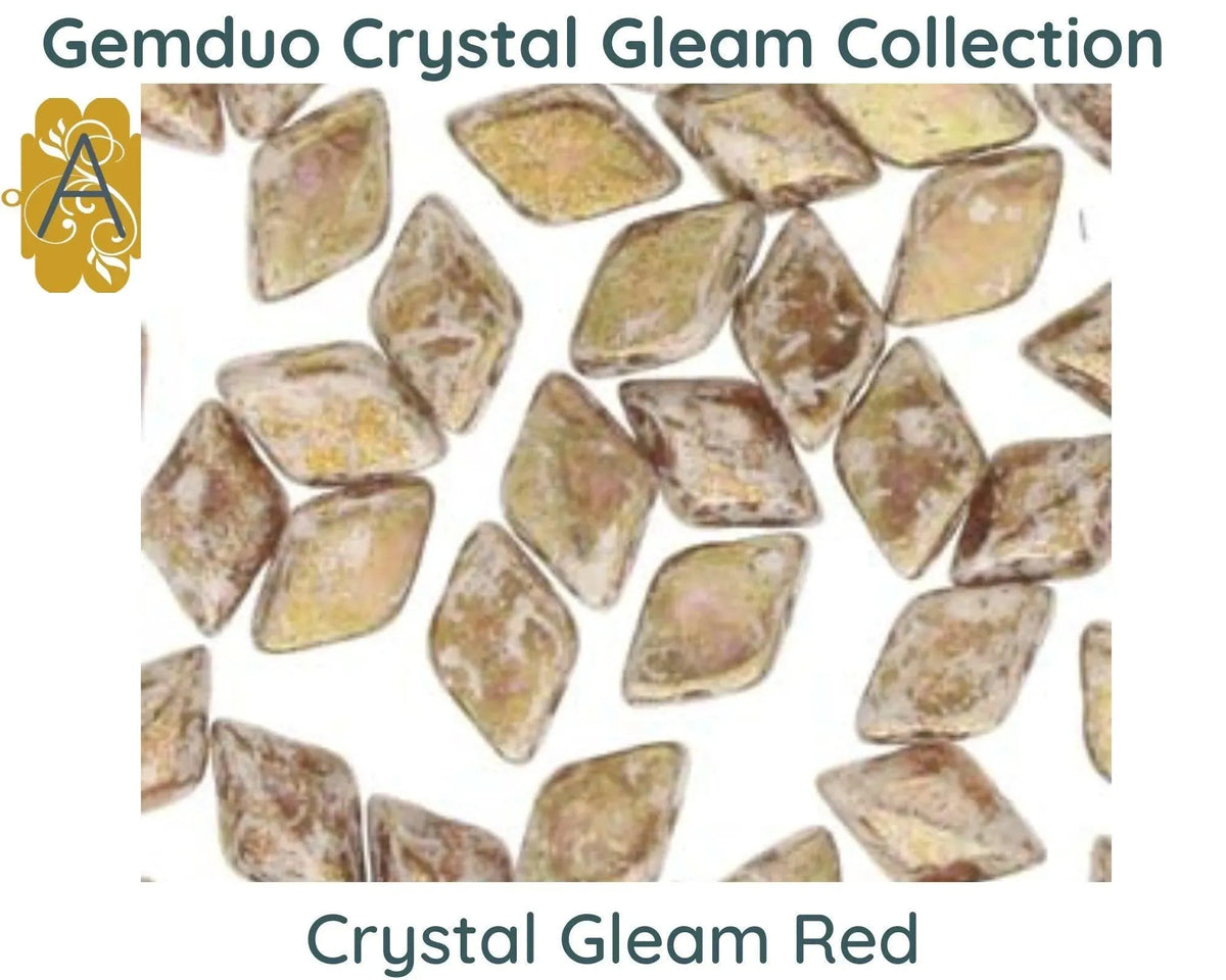 Gemduo Beads by Matubo, Crystal Gleam Collection, 10g - The Argus Collection