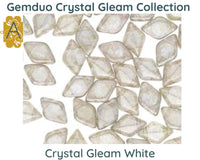 Gemduo Beads by Matubo, Crystal Gleam Collection, 10g - The Argus Collection