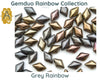 Gemduo Beads by Matubo, Rainbow Collection, 10g - The Argus Collection