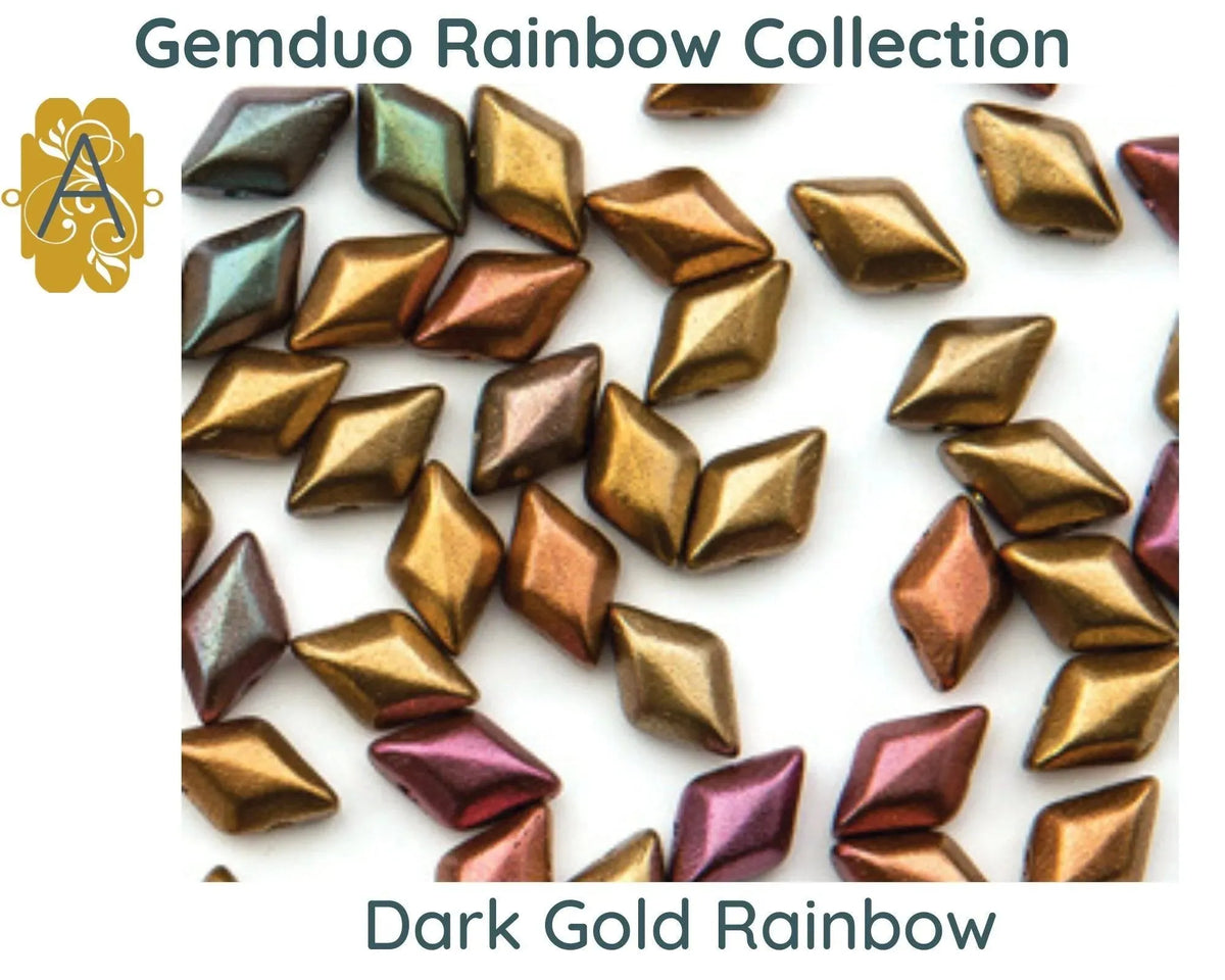 Gemduo Beads by Matubo, Rainbow Collection, 10g - The Argus Collection