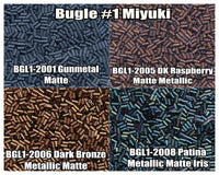 Miyuki Bugles #1 Size 3mm, 10g, BGL1-2001, BGL1-2005, BGL1-2006, BGL1-2008 - The Argus Collection