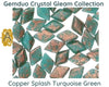 Gemduo Beads by Matubo, Copper Splash Collection, 10g - The Argus Collection