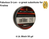 S-Lon Fire, 4, 6 & 8 lb, 50 or 125 yd, Beading or Stringing Thread - The Argus Collection