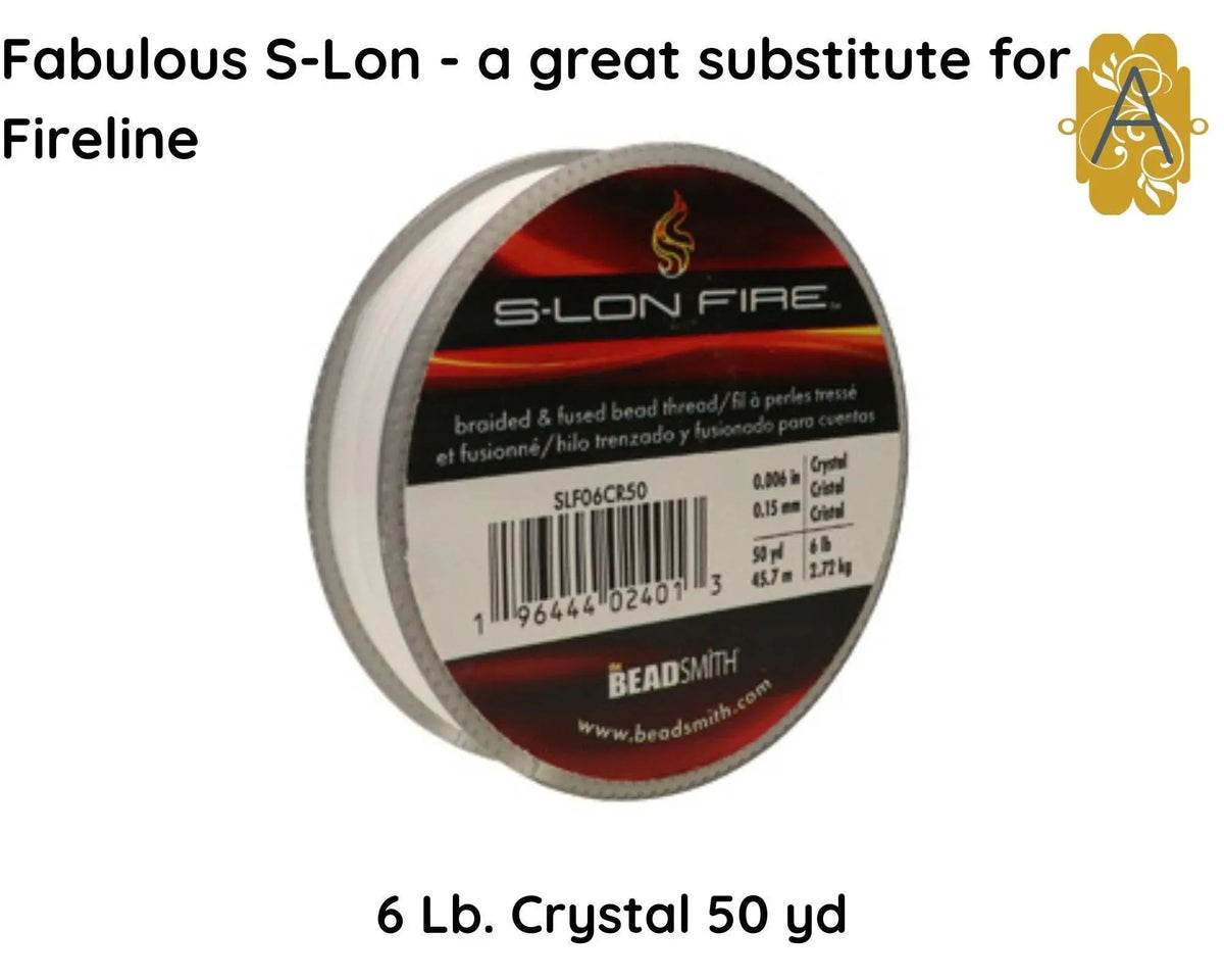 S-Lon Fire, 4, 6 & 8 lb, 50 or 125 yd, Beading or Stringing Thread - The Argus Collection