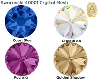 Crystal Mesh, 40001 Crystal Mesh, Strass Mesh, 18 Colors, Not Hot Fix, Sold by the Inch - The Argus Collection