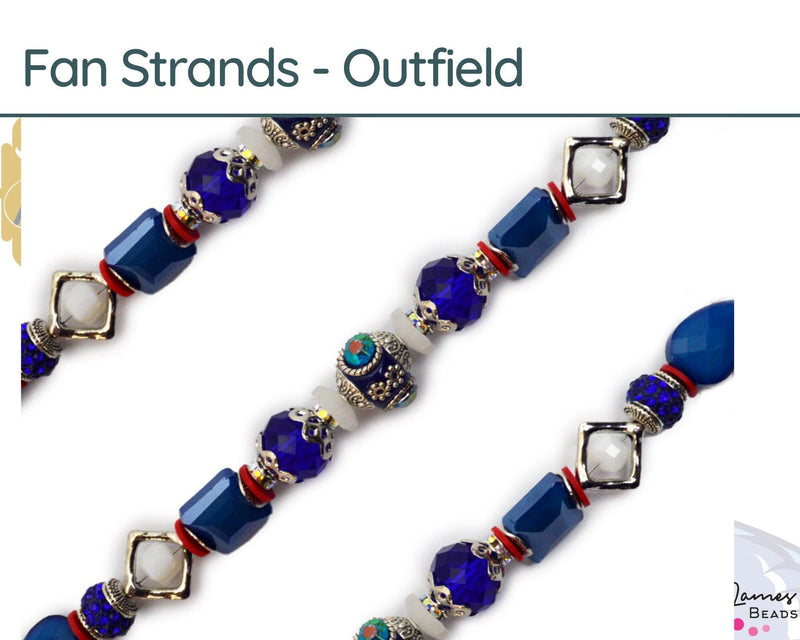 Fan Strands! An Exclusive Design for Toronto Blue Jays Fans, Bead Strands by Jesse James Beads - The Argus Collection