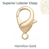 Superior Lobster Clasps, 12mm, 15mm, 18mm, 2 Clasps per Order, 10 Finishes - The Argus Collection