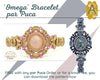 Cabochons par Puca, 18mm or25mm, Frost Parme Collection - The Argus Collection