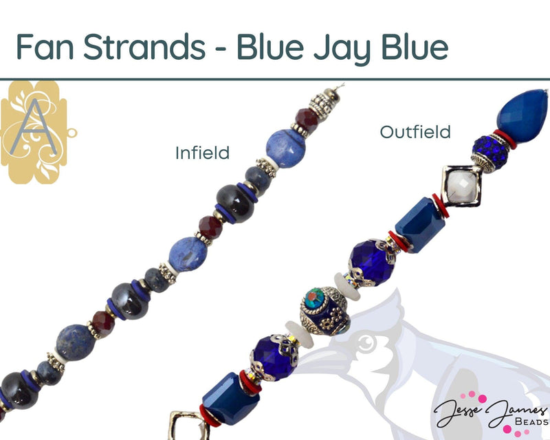 Fan Strands! An Exclusive Design for Toronto Blue Jays Fans, Bead Strands by Jesse James Beads - The Argus Collection