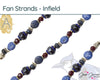 Fan Strands! An Exclusive Design for Toronto Blue Jays Fans, Bead Strands by Jesse James Beads - The Argus Collection