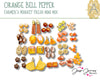 Farmers Market Fresh! Orange Bell Pepper Mini Mix by Jesse James Beads - The Argus Collection