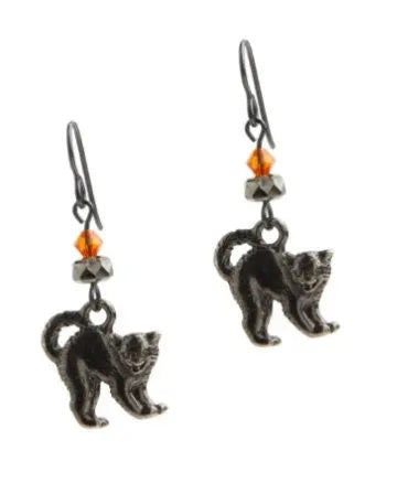 Tierracast Scary Cat Charms or Dangles, 2 Pcs, Scarily Good Detail - The Argus Collection