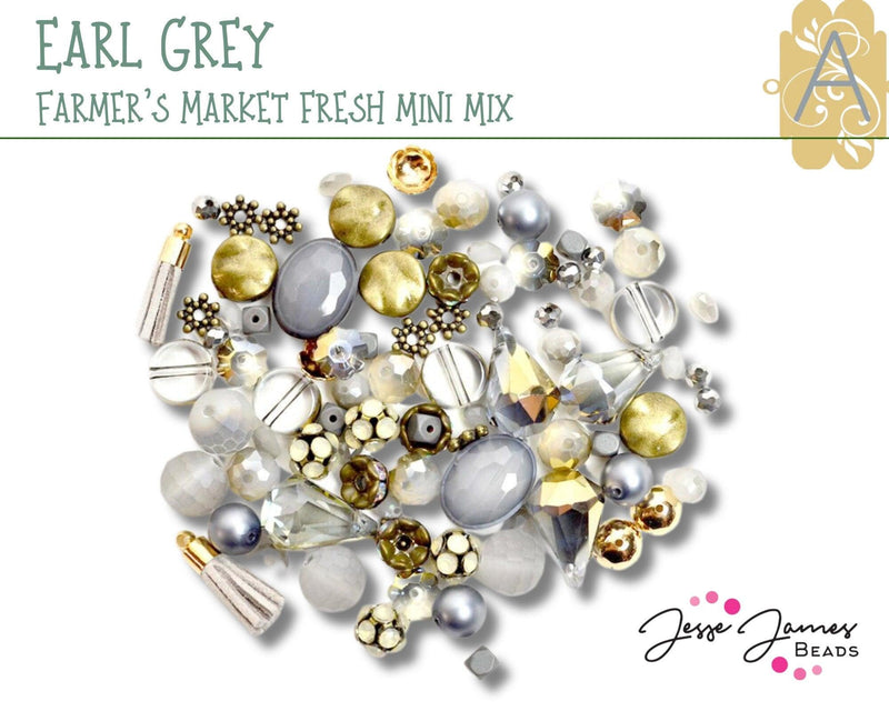 Farmers Market Fresh! Earl Grey Mini Mix by Jesse James Beads - The Argus Collection