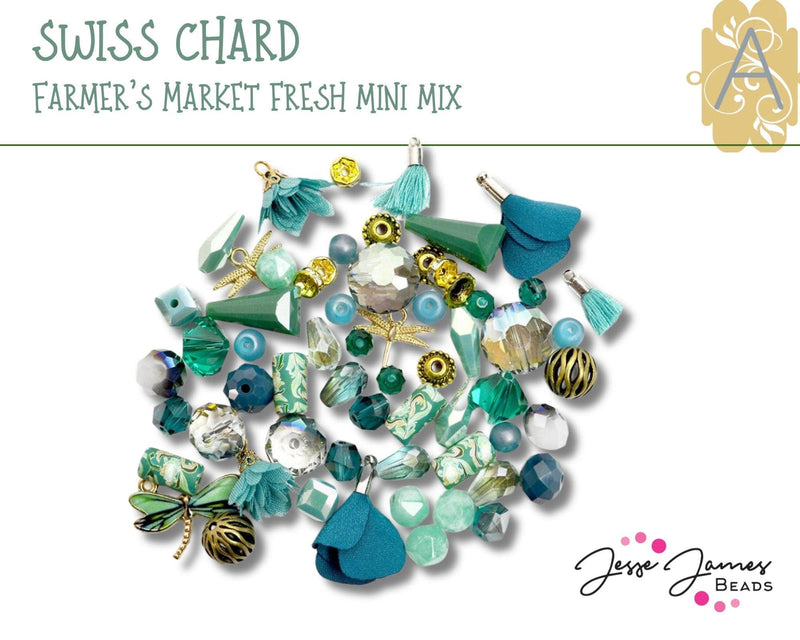 Farmers Market Fresh! Swiss Chard Mini Mix by Jesse James Beads - The Argus Collection