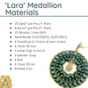 Lara Medallion Pendant Pattern par Puca - The Argus Collection