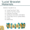 Lucia Bracelet Pattern par Puca - The Argus Collection