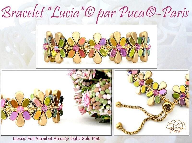 Lucia Bracelet Pattern par Puca - The Argus Collection