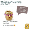 Miss Lipsi Key Ring or Ornament Pattern par Puca - The Argus Collection