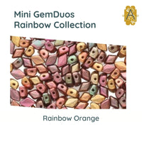 Mini Gemduos Beads, 5g., Rainbow Collection, 3 Colors - The Argus Collection