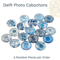 Delft Style Glass Photo Cabochons - The Argus Collection