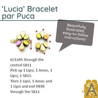 Lucia Bracelet Pattern par Puca - The Argus Collection