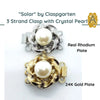 Solar 3-Strand Box Clasps in 2 Finishes - The Argus Collection