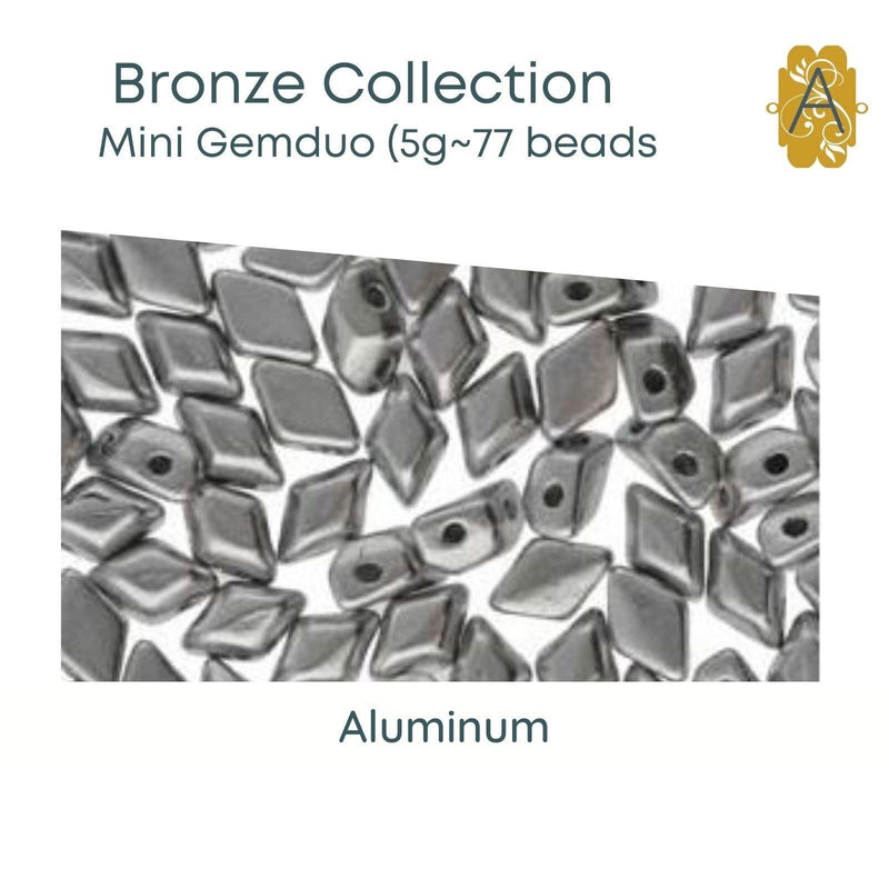 Mini Gemduo Beads, 5g., Bronze Collection, 5 Colors - The Argus Collection