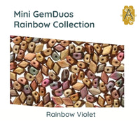 Mini Gemduos Beads, 5g., Rainbow Collection, 3 Colors - The Argus Collection