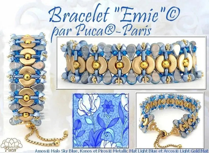 Emie Bracelet Pattern par Puca - The Argus Collection