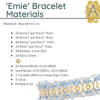 Emie Bracelet Pattern par Puca - The Argus Collection