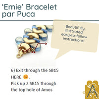 Emie Bracelet Pattern par Puca - The Argus Collection