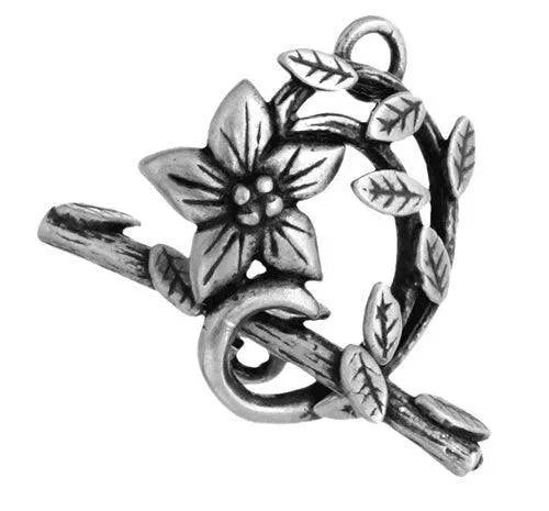 Jasmine Star, Bronze Line Toggle Clasp, 15mm - The Argus Collection