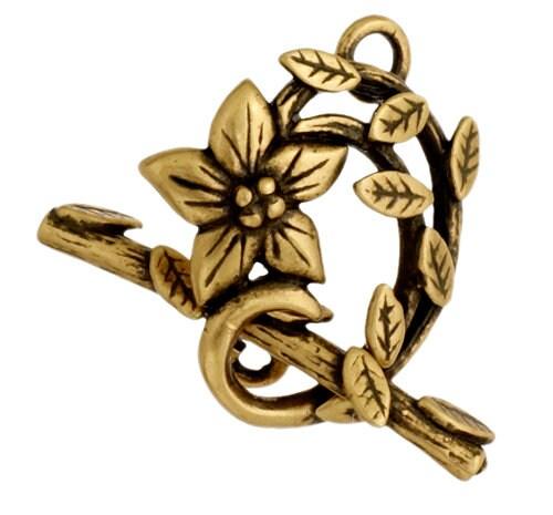 Jasmine Star, Bronze Line Toggle Clasp, 15mm - The Argus Collection