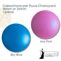 Cabochons par Puca, 18mm or 25mm, Chatoyant Collection - The Argus Collection