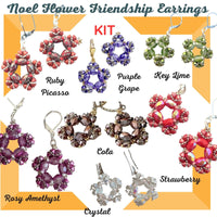 Noel Flower Friendship Earrings Kit - The Argus Collection