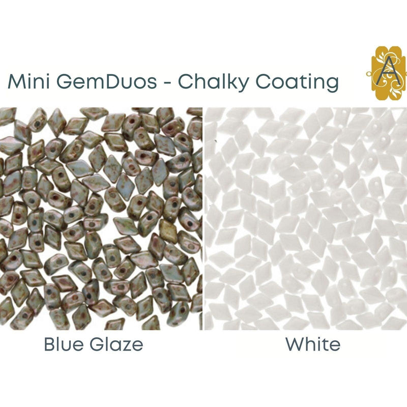 Mini Gemduo Beads, 5g., Chalk Collection, 7 Colors - The Argus Collection