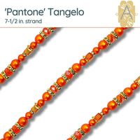 Pantone One, 7-1/2 in Bead Strands by Jesse James Beads. Tangelo, Macciato, Empire, Leek, Classic & Love Bird Colors, Beading Made Simple! - The Argus Collection