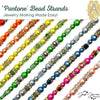 Pantone One, 7-1/2 in Bead Strands by Jesse James Beads. Tangelo, Macciato, Empire, Leek, Classic & Love Bird Colors, Beading Made Simple! - The Argus Collection