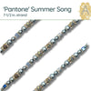 Pantone Two, 7-1/2 in Bead Strands by Jesse James Beads. Peach, Crystal, Summer Song, Perennial, Skylight, Vanilla, Red, Beet Root! - The Argus Collection