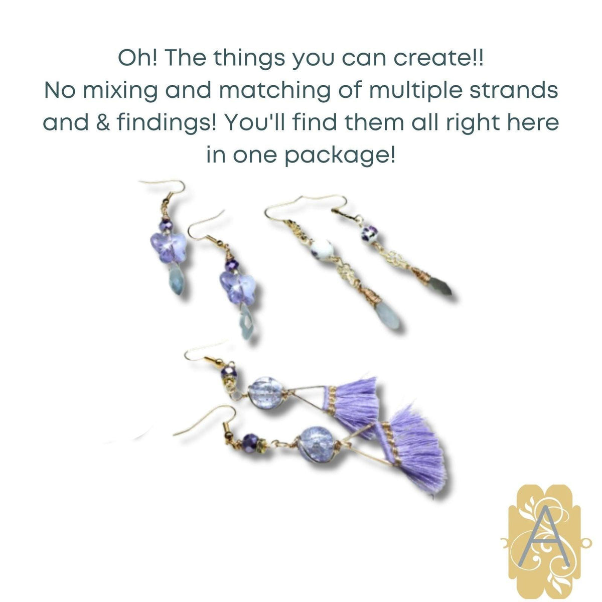 Color Trends One, Assorted Mixes by Jesse James Beads. Lavender Fields, Unicorn Bliss, & Rose Gold, Beading Made Simple! - The Argus Collection