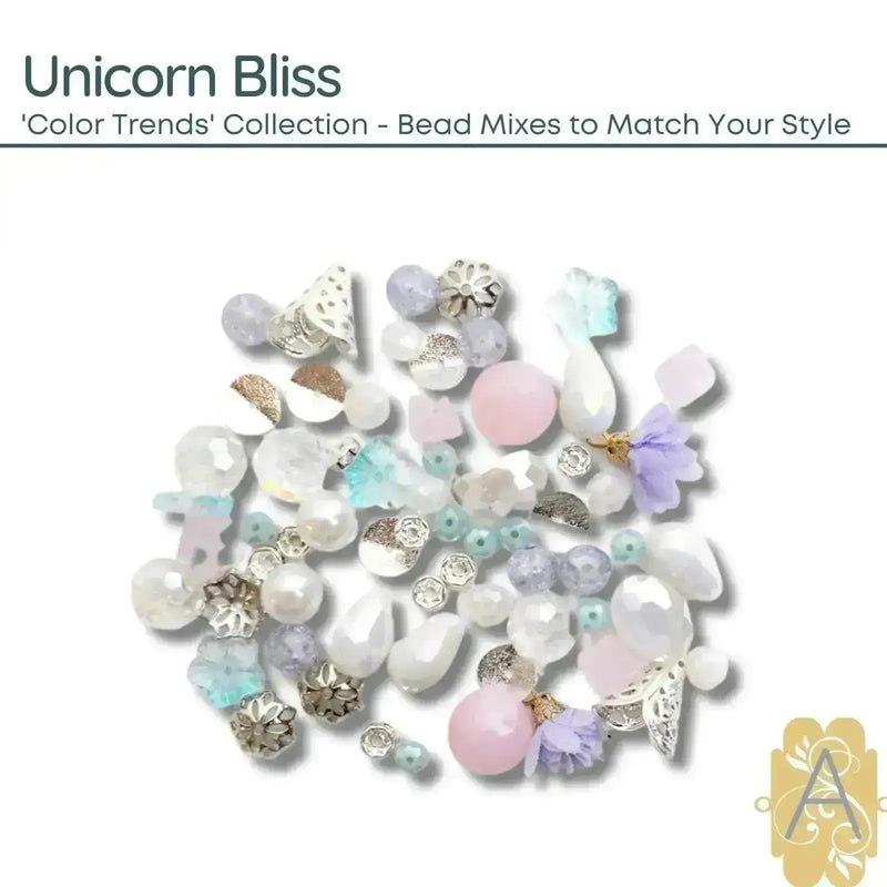 Color Trends One, Assorted Mixes by Jesse James Beads. Lavender Fields, Unicorn Bliss, & Rose Gold, Beading Made Simple! - The Argus Collection