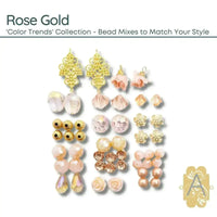 Color Trends One, Assorted Mixes by Jesse James Beads. Lavender Fields, Unicorn Bliss, & Rose Gold, Beading Made Simple! - The Argus Collection