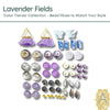 Color Trends One, Assorted Mixes by Jesse James Beads. Lavender Fields, Unicorn Bliss, & Rose Gold, Beading Made Simple! - The Argus Collection