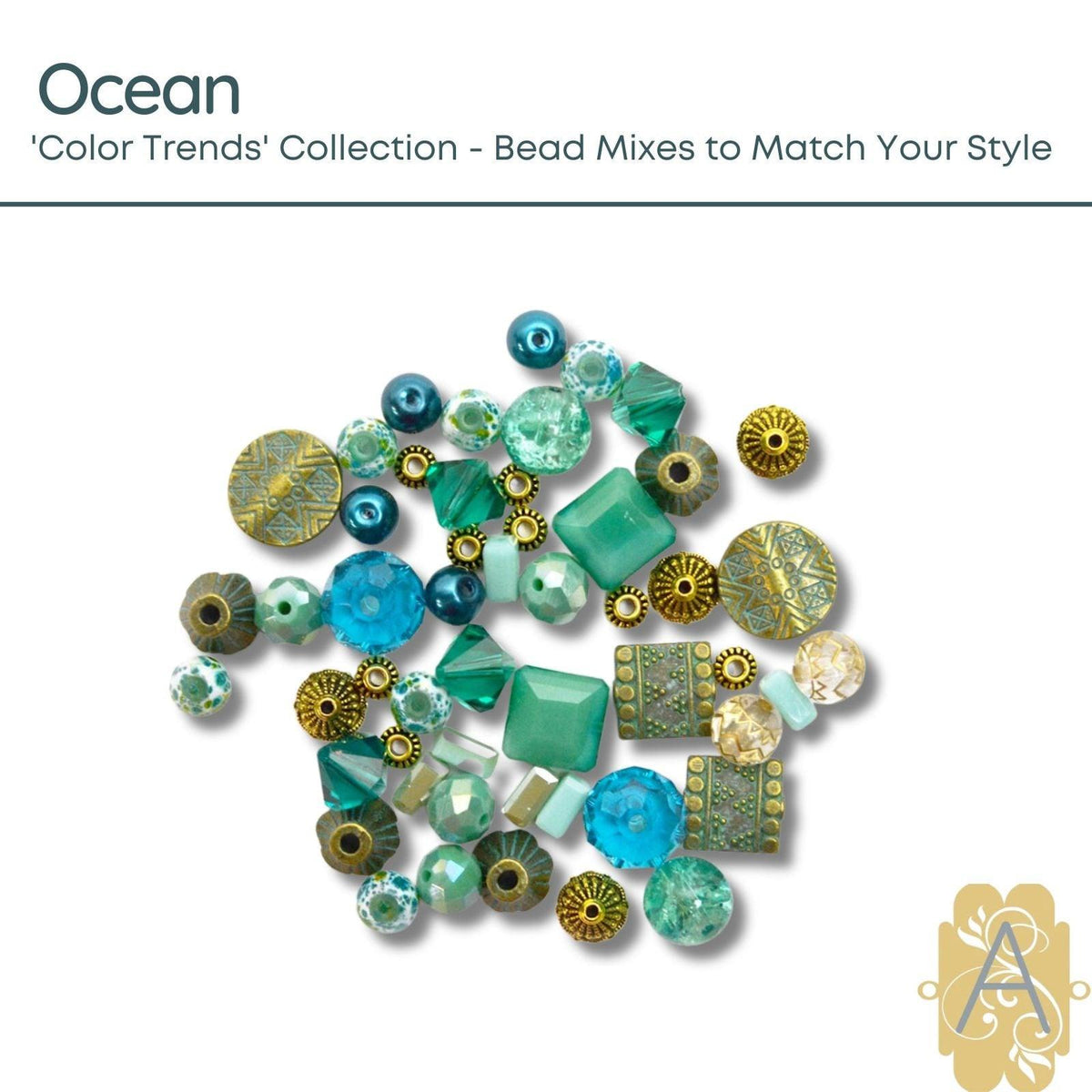 Color Trends Two, Assorted Mixes by Jesse James Beads. Wanderlust, Ocean, Crystal Cave Combinations. Beading Made Simple! - The Argus Collection