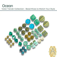 Color Trends Two, Assorted Mixes by Jesse James Beads. Wanderlust, Ocean, Crystal Cave Combinations. Beading Made Simple! - The Argus Collection
