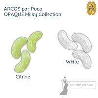 Arcos par Puca (30 Beads) Opaque Milky Collection - The Argus Collection