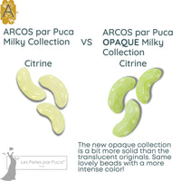 Arcos par Puca (30 Beads) Opaque Milky Collection - The Argus Collection